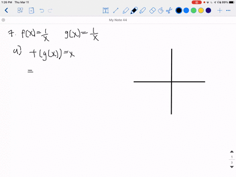 show-that-f-and-g-are-inverse-functions-a-analytically-and-b-graphically-fxfrac1x-quad-quad-quad-gxf