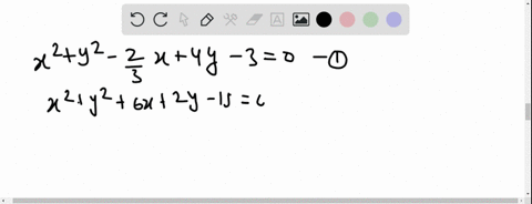 the-equation-of-the-line-passing-through-the-points-of-intersection-of-the-circles-3-x23-y2-2-x12-y-