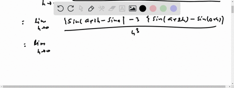 evaluate-lim-_h-rightarrow-0-fracsin-a3-h-3-sin-a2-h3-sin-ah-sin-ah3