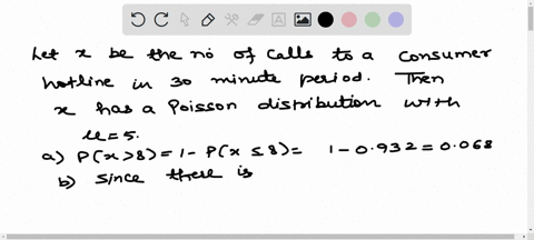 the-number-of-calls-to-a-consumer-hotline-has-a-poisson-distribution-with-an-average-of-5-calls-ever