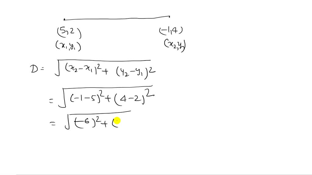 solved-a-plot-the-points-b-find-the-distance-between-the-points