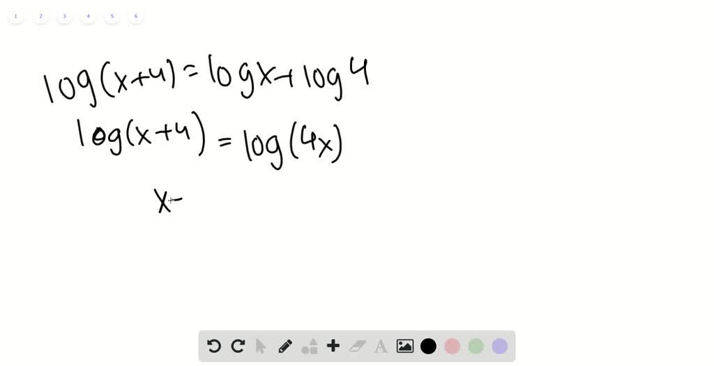 SOLVED:Solve each logarithmic equation. Be sure to reject any value of ...