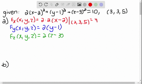 find-equations-of-a-the-tangent-plane-and-b-the-normal-line-to-the-given-surface-at-the-specified--7