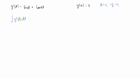 SOLVED:Solving initial value problems Solve the following initial value ...