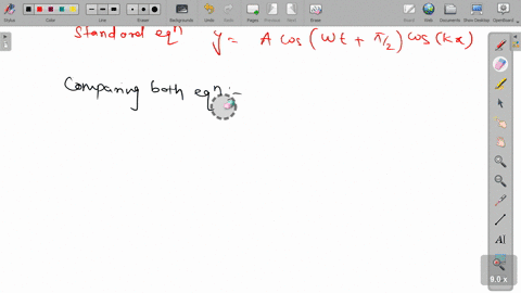 a-wave-disturbance-in-a-medium-is-described-by-yx-t002-cos-left50-pi-tfracpi2right-cos-10-pi-x-whe-3
