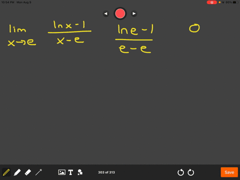evaluate-the-following-limits-using-l-hopitals-rule-lim-_x-rightarrow-e-fracln-x-1x-e