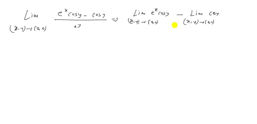 SOLVED:Use algebraic properties of limits of two variables (p. 821 ) to ...