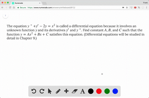 the-equation-y-y-2y-x2-is-called-a-differential-equation-because-it-involves-an-unknown-function-y-a