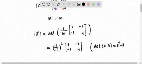 find-the-determinants-of-aleftbeginarrayll-4-2-1-3-endarrayright-quad-a-1frac110leftbeginarrayrr-3-2