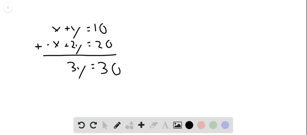 If you add two equations in two variables and the sum is an equation in ...