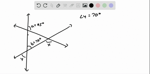 given-that-angle-a95circ-and-angle-b70circ-find-the-measures-of-angle-x-and-angle-y-the-figure-canno