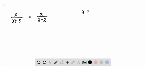 find-the-solution-set-to-each-equation-fracxx5fracxx-2