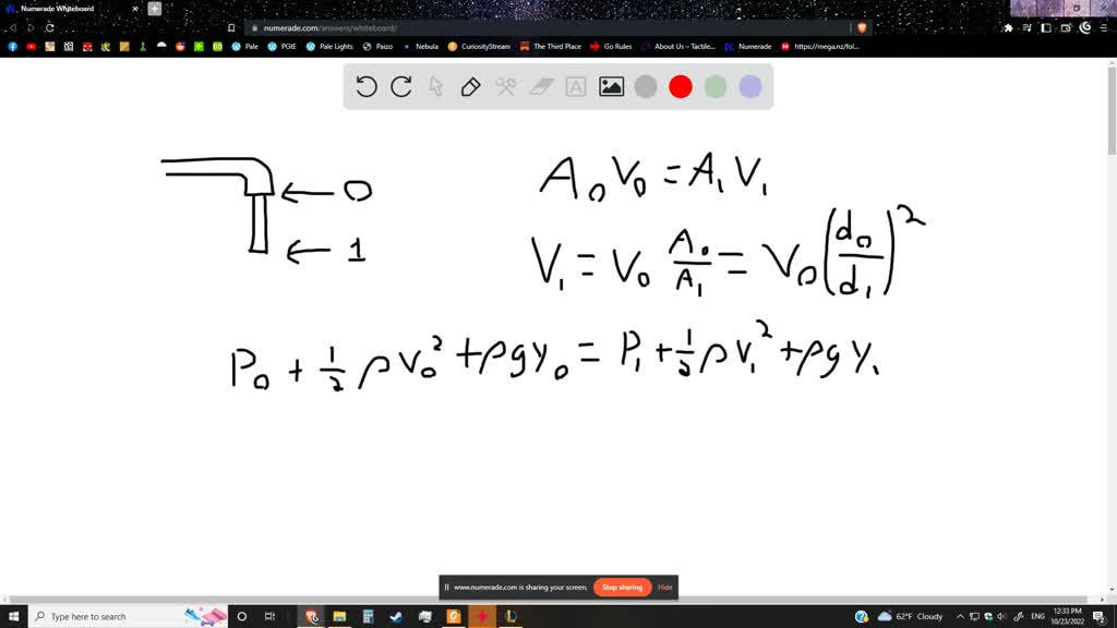 The stream of water from a faucet decreases in diameter as it falls
