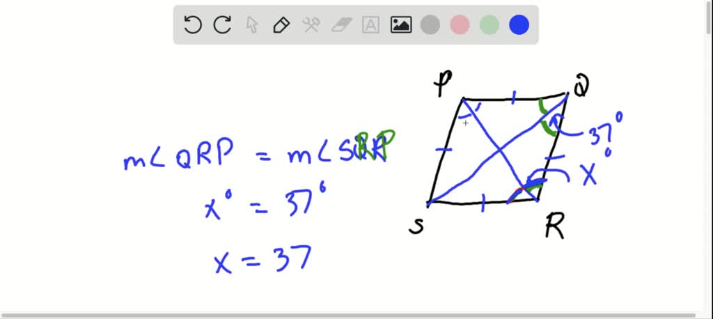 ⏩SOLVED:ERROR ANALYSIS Quadrilateral PQRS is a rhombus. Describe and ...