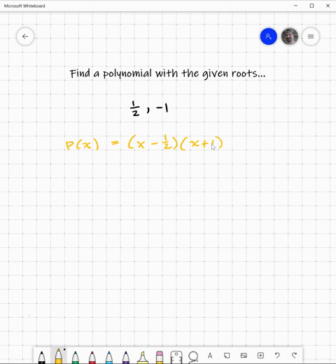 find-a-polynomial-equation-with-real-coefficients-that-has-the-given-roots-frac12-1