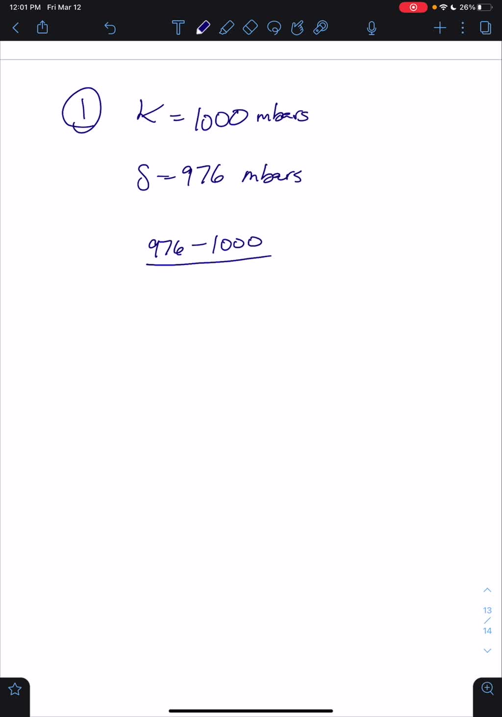 Level curves for barometric pressure (in millibars) are shown for 600