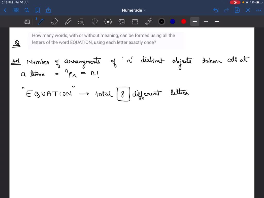 SOLVED How Many Words With Or Without Meaning Can Be Formed Using All 