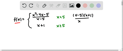 is-the-function-given-by-fxleftbeginarrayllfracx2-4-x-5x-5-text-for-x5-x1-text-for-x-geq-5endarray-2