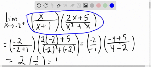 find-the-limits-lim-_x-rightarrow-2leftfracxx1rightleftfrac2-x5x2xright-2