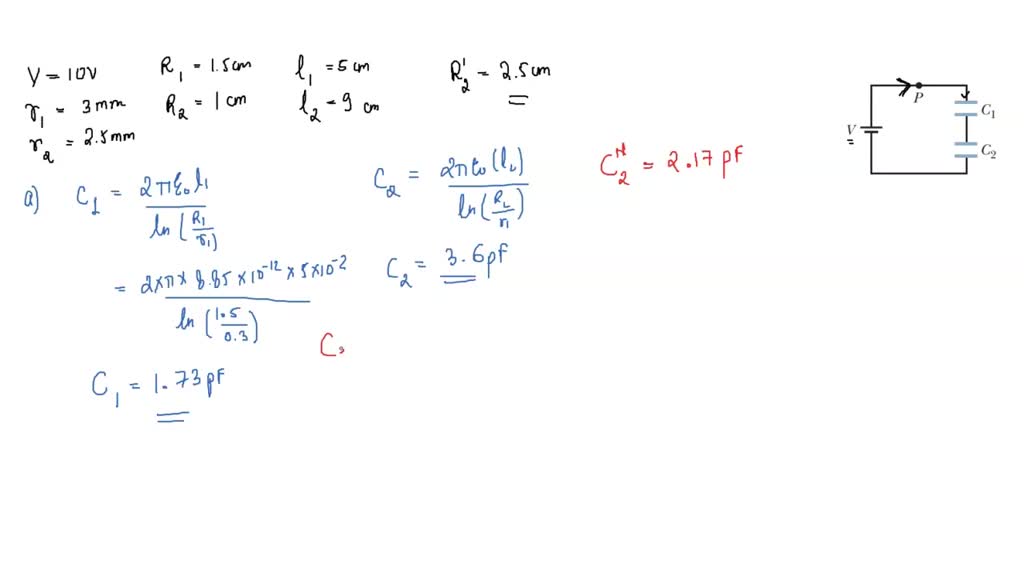 SOLVED:Figure 25-34 represents two airfilled cylindrical capacitors ...