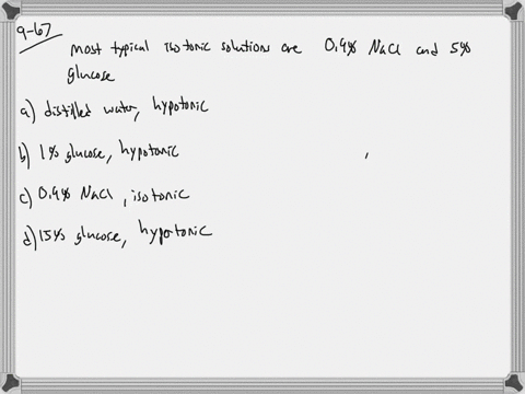 are-the-following-solutions-isotonic-hypotonic-or-hypertonic-compared-with-a-red-blood-cell-a-distil