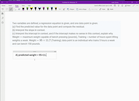 two-variables-are-defined-a-regression-equation-is-given-and-one-data-point-is-given-a-find-the-pr-6