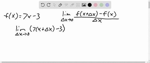 find-the-derivative-of-the-function-by-the-limit-process-fx7-x-3