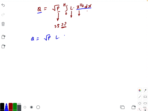 the-volume-flow-rate-mathrmq-of-a-fluid-is-given-by-the-equation-mathrmqsqrtmathrmp-int_0mathrmh-mat