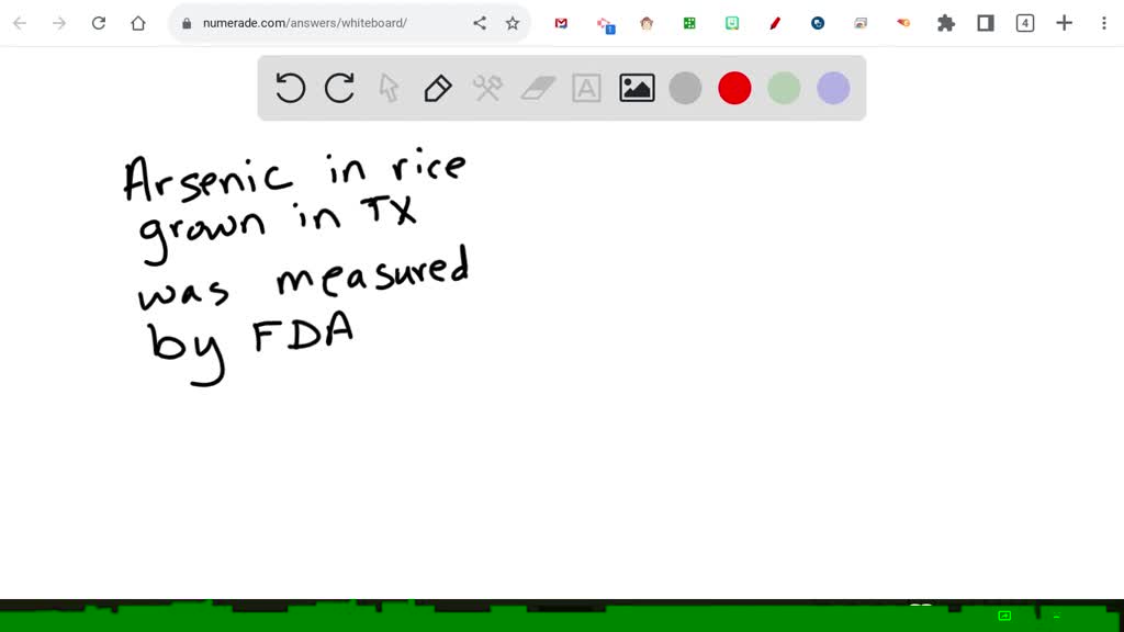 SOLVED:Amounts of arsenic in samples of rice grown in Texas were ...