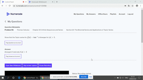 show-that-the-taylor-series-for-fxtan-1-x-diverges-for-x1-3