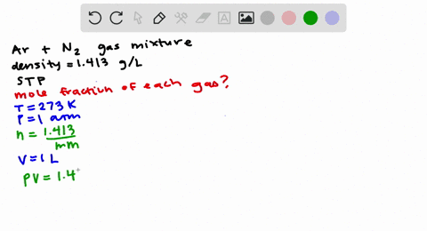 Solved What Is The Mole Fraction Of Each Ponent In A Mixture Of 12 45 Mathrm G Of Mathrm H 2 60 67 Mathrm G