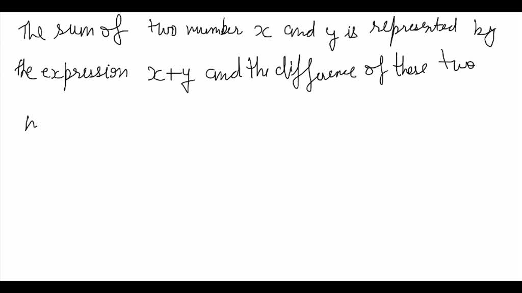 SOLVED: Translate to an algebraic expression. The quotient of the sum ...