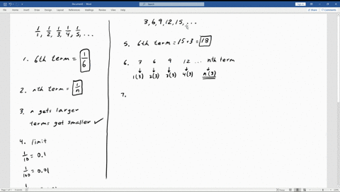 Solved Consider The Sequence 3 6 9 12 15 Ldots What Is The N Th Term Of This Sequence