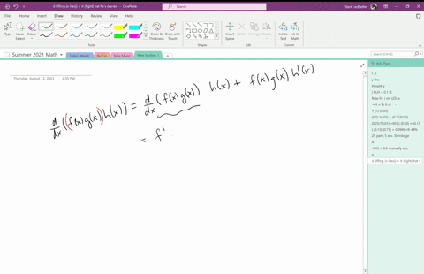 show-that-if-f-g-and-h-are-differentiable-functions-then-beginaligned-fracdd-xfx-gx-hx-fx-gx-hprimex