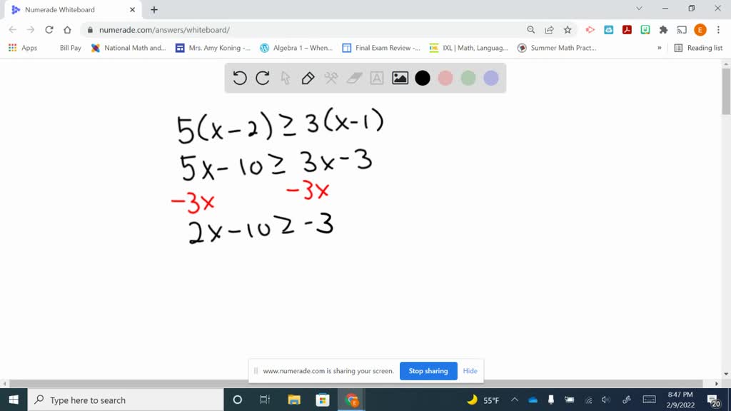 2 5x 2 )- 5 2x 3