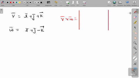 use-the-algebraic-definition-to-find-vecv-times-vecw-vecvvecivecjveck-vecwvecivecj-veck
