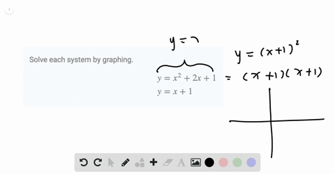solve-each-system-by-graphing-beginarraylyx22-x1-yx1endarray