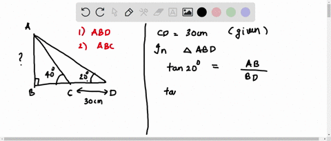 calculate-a-b-given-c-d30-mathrmcm-and-the-angle-measures-given-in-the-diagram-diagram-cannot-copy