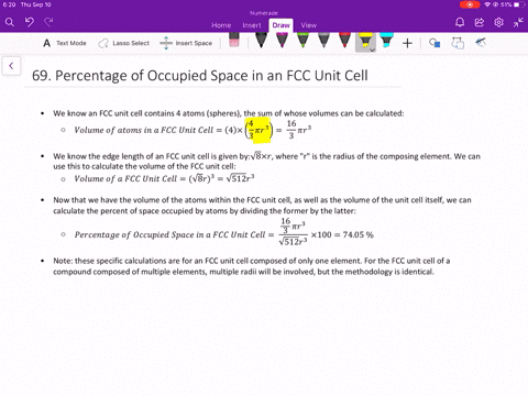 outline-a-procedure-to-calculate-the-percent-of-space-occupied-by-the-atoms-in-an-fcc-arrangement