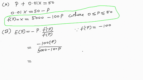 given-the-price-demand-equation-p001-x50-a-express-the-demand-x-as-a-function-of-the-price-p-b-find-