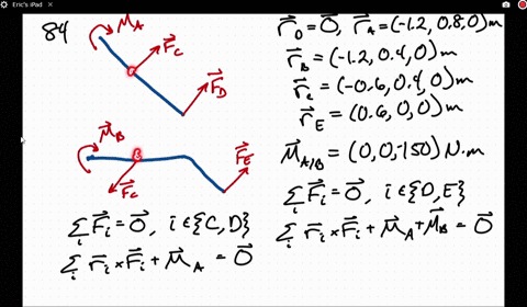determine-the-components-of-the-reactions-at-d-and-e-if-the-frame-is-loaded-by-a-clockwise-couple-of