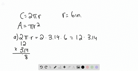 SOLVED: In The Following Exercises, Approximate The A Circumference And ...