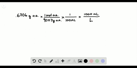 a-solution-is-prepared-by-dissolving-06706-g-oxalic-acid-leftmathrmh_2-mathrmc_2-mathrmo_4right-in-e