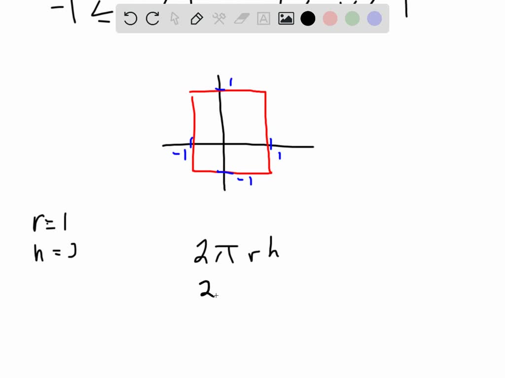 SOLVED:(a) Suppose that the square consisting of all (x, y) with -1 ≤x ...