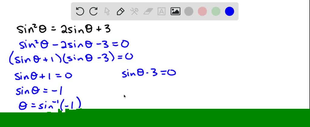 SOLVED Solve The Given Equation Sin 2 2 Sin 3