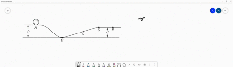the-objects-kinetic-energy-at-point-d-is-equal-to-a-mathrmmgd-b-m-gdh-c-m-g-h-d-m-gh-d