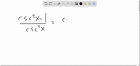 state-whether-or-not-the-equation-is-an-identity-if-it-is-an-identity-prove-it-fraccsc-2-x-1csc-2-xc