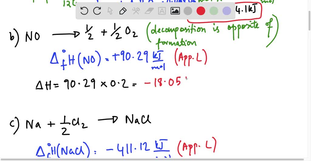 SOLVEDUse standard enthalpies of formation in Appendix L to calculate