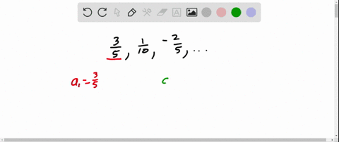 find-the-first-term-and-the-common-difference-frac35-frac110-frac25-dots