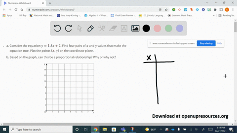 a-consider-the-equation-y15-x2-find-four-pairs-of-x-and-y-values-that-make-the-equation-true-plot-th